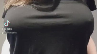 Knocker Glob TikTok Teenage Bare Baps legitimate Years Old GIF