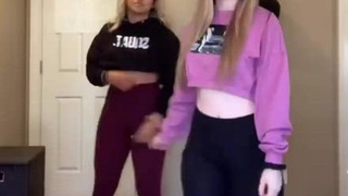 White Woman Dirty Dancing Teenage Puny Interracial Hispanic Adorable Bum eighteen Years Old GIF